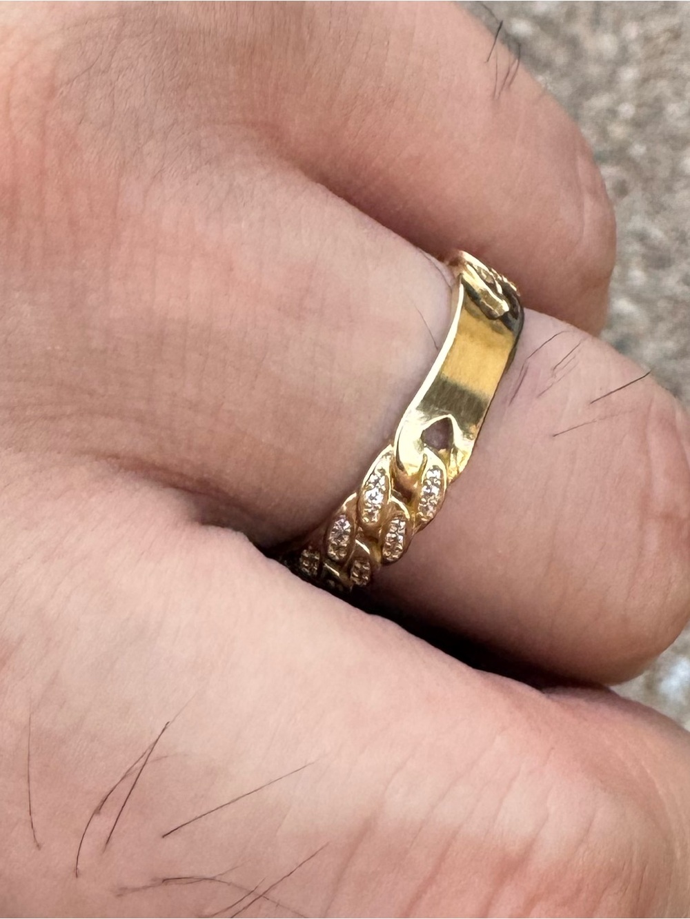 10K Gold Braided CZ Women's Fashion Ring - Picture 8 of 11